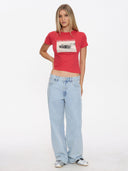 THRILLS METAL AND DUST BOY TEE - FLAME RED