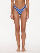 THRILLS HIGH SPEED CHECK REVERSIBLE CLASSIC BIKINI BOTTOM - GUARDIAN NAVY