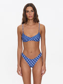 THRILLS HIGH SPEED CHECK REVERSIBLE CLASSIC BIKINI BOTTOM - GUARDIAN NAVY