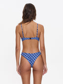 THRILLS HIGH SPEED CHECK REVERSIBLE CLASSIC BIKINI BOTTOM - GUARDIAN NAVY