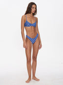 THRILLS HIGH SPEED CHECK REVERSIBLE CLASSIC BIKINI BOTTOM - GUARDIAN NAVY