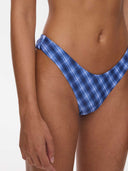 THRILLS HIGH SPEED CHECK REVERSIBLE CLASSIC BIKINI BOTTOM - GUARDIAN NAVY