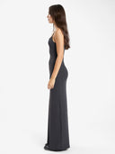 THRILLS NANO MESH DRESS - DARK CHARCOAL