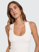THRILLS ASTRA V NECK TANK - WHITE