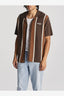 WRANGLER DICKIE STRIPE SHIRT - BROWN STRIPE