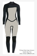 BAHIA BACK ZIP 4/3mm STEAMER - BLACK