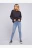 ALL ABOUT EVE WASHED CREW - WASHED BLACK