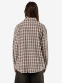 ADORNED CHECK OVER SHIRT - JAVA