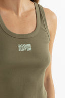 RHYTHM ANNETTE RIB TANK - BASIL