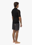 VISSLA HIGH SEAS II 1MM SHORT SLEEVE JACKET- BLACK WETSUIT TOP 
