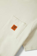 BRIXTON UNION HEAVY WEIGHT SHORT SLEEVE BOXY POCKET TEE - OFF WHITE