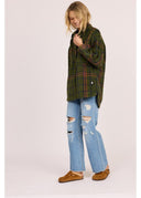 SISSTR MISHA OVERSHIRT WOVEN - SURPLUS