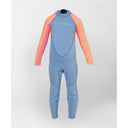 O'NEILL GIRLS TODDLER REACTOR BACKZIP FULL 2MM - DENIM BLUE