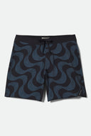 BRIXTON BLITZ BOARDSHORT 19" - BLACK/FUTURE GREY WARPED TILE