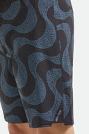 BRIXTON BLITZ BOARDSHORT 19" - BLACK/FUTURE GREY WARPED TILE