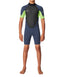 O'NEILL BOYS REACTOR 2 BACKZIP SHORT SLEEVE SPRING 2MM - LIME