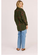 SISSTR MISHA OVERSHIRT WOVEN - SURPLUS