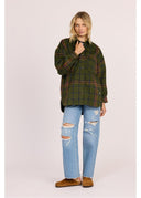 SISSTR MISHA OVERSHIRT WOVEN - SURPLUS