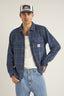 RHYTHM CHECK LS SHIRT - BLUE