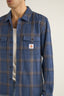 RHYTHM CHECK LS SHIRT - BLUE