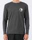 T&C CHECKER L/S SURF TEE UPF 50+ - BLACK HEATHER