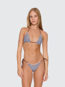 THRILLS CIRCUIT BREAKER STRING BIKINI TOP - ICE CHOC