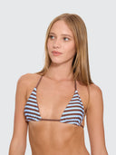 THRILLS CIRCUIT BREAKER STRING BIKINI TOP - ICE CHOC