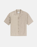 RHYTHM CROSS CHECK RELAXED SS SHIRT - NATURAL MIXED CHECK