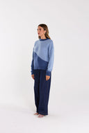 SPLIT JUMPER - TWLIGHT BLUE