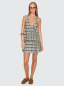 THRILLS DESERT REVERB AVERY MINI DRESS - DUSTY BLUE