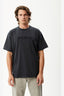 AFENDS DISGUISE - RECYCLED BOXY FIT TEE - STONE BLACK