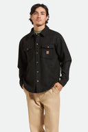 BRIXTON DURHAM FELTED STRETCH JKT - BLACK