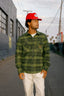 BRIXTON BOWERY HEAVY WEIGHT L/S FLANNEL - CYPRESS GREEN/BLACK