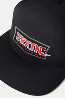 BRIXTON LIGHTNING MP SNAPBACK - BLACK