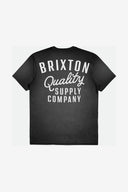 BRIXTON HUBAL HEAVY WEIGHT RELAXED TEE - BLACK CLASSIC