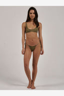 THRILLS FEEDBACK MICRO STRING BIKINI BOTTOM - ANTIQUE MOSS
