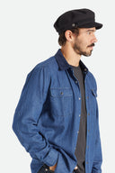 BRIXTON FIDDLER CAP - BLACK