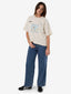THRILLS FLOWER TRIP SQUARE TEE - HERITAGE WHITE