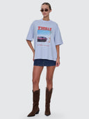 THRILLS FULL THROTTLE OVERSIZED TEE - PLACID BLUE