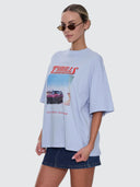 THRILLS FULL THROTTLE OVERSIZED TEE - PLACID BLUE
