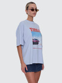 THRILLS FULL THROTTLE OVERSIZED TEE - PLACID BLUE
