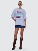 THRILLS FULL THROTTLE OVERSIZED TEE - PLACID BLUE