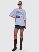 THRILLS FULL THROTTLE OVERSIZED TEE - PLACID BLUE