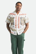 BRIXTON GETAWAY SHORT SLEEVE WOVEN SHIRT  - LOST IN REALITY PRINT