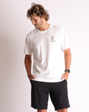 T&C GONE SURFING TEE - NATURAL