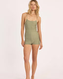 SISSTR GOOD TIMES ONE PIECE SHORT - SEAWEED
