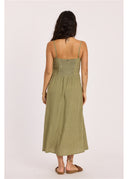 SISSTR GOOD TIMES WOVEN DRESS - SEAWEED