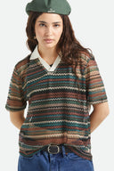BRIXTON VARSITY TEE - MULTI RETRO STRIPE