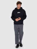 THRILLS HEAVY VOLTAGE SLOUCH PULL ON CROPPED HOOD - BLACK
