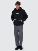 THRILLS HEAVY VOLTAGE SLOUCH PULL ON CROPPED HOOD - BLACK